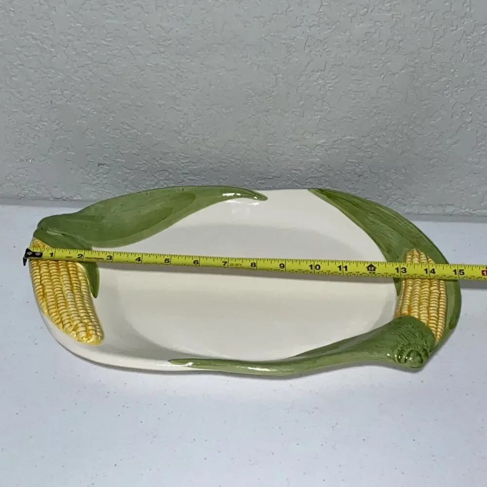 ELPA Alcobaca Corn Cob Harvest Summer Serving‎ Platter Portugal 15